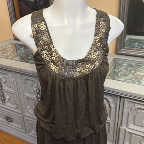 * no size tag Gilli forest green small tunic dress - Picture 2 of 8